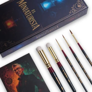 set de pinceles el miniaturista – kolinsky cabra foxbite